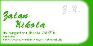 zalan mikola business card